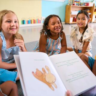 Children Books on Bookshelf